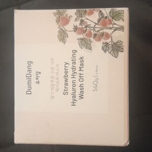 DumiDang Strawberry Hyaluron Hydrating Wash Off Mask 4.94 Oz